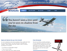 Tablet Screenshot of flightlineinteriors.com